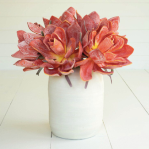 Artificial Rust Orange Tropical Flower Bouquet