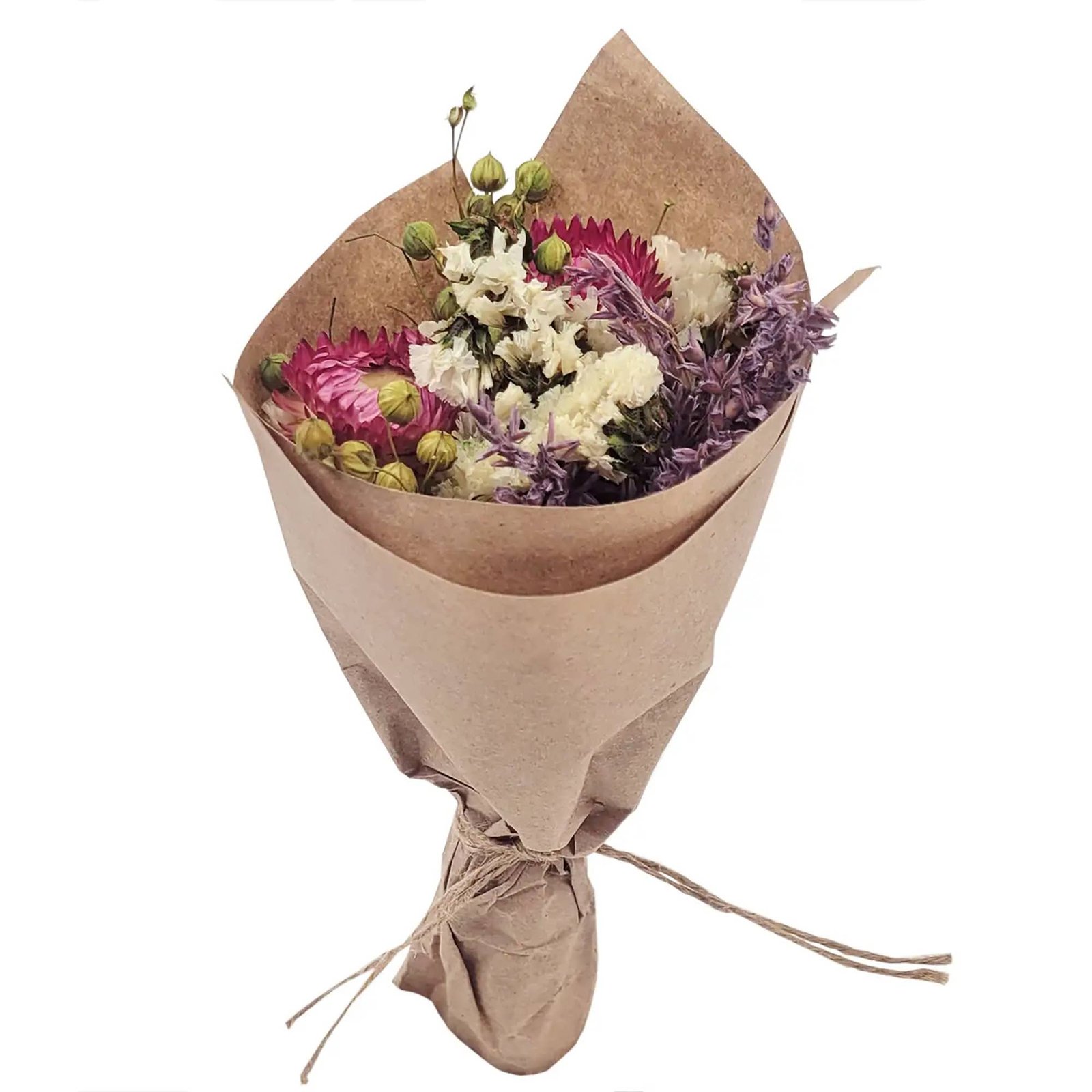 MINI Strawflower & Larkspur Bouquet Bouquet - Image 2