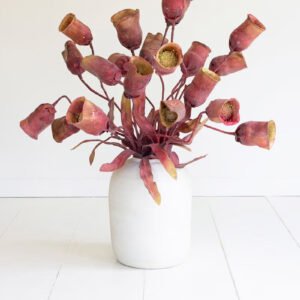 Artificial Rust Burgundy Bell Flower Bouquet