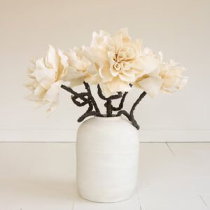 Artificial Cream Blossom Branch with Twigs