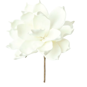Artificial White Large Bloom Flower Stem