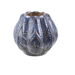 Embossed Stoneware Planter